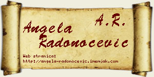 Angela Radonoćević vizit kartica
